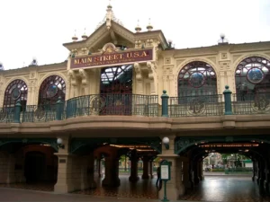 Main Street U.S.A. Railroad Station at Disneyland Paris