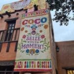Coco Halloween decorations in Frontierland Disneyland Paris