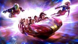 Avengers Assemble Flight Force Disneyland Paris thrill ride