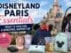 Family packing Disneyland Paris essentials including ponchos, portable charger, water bottle, snacks and stroller fan for a theme park day